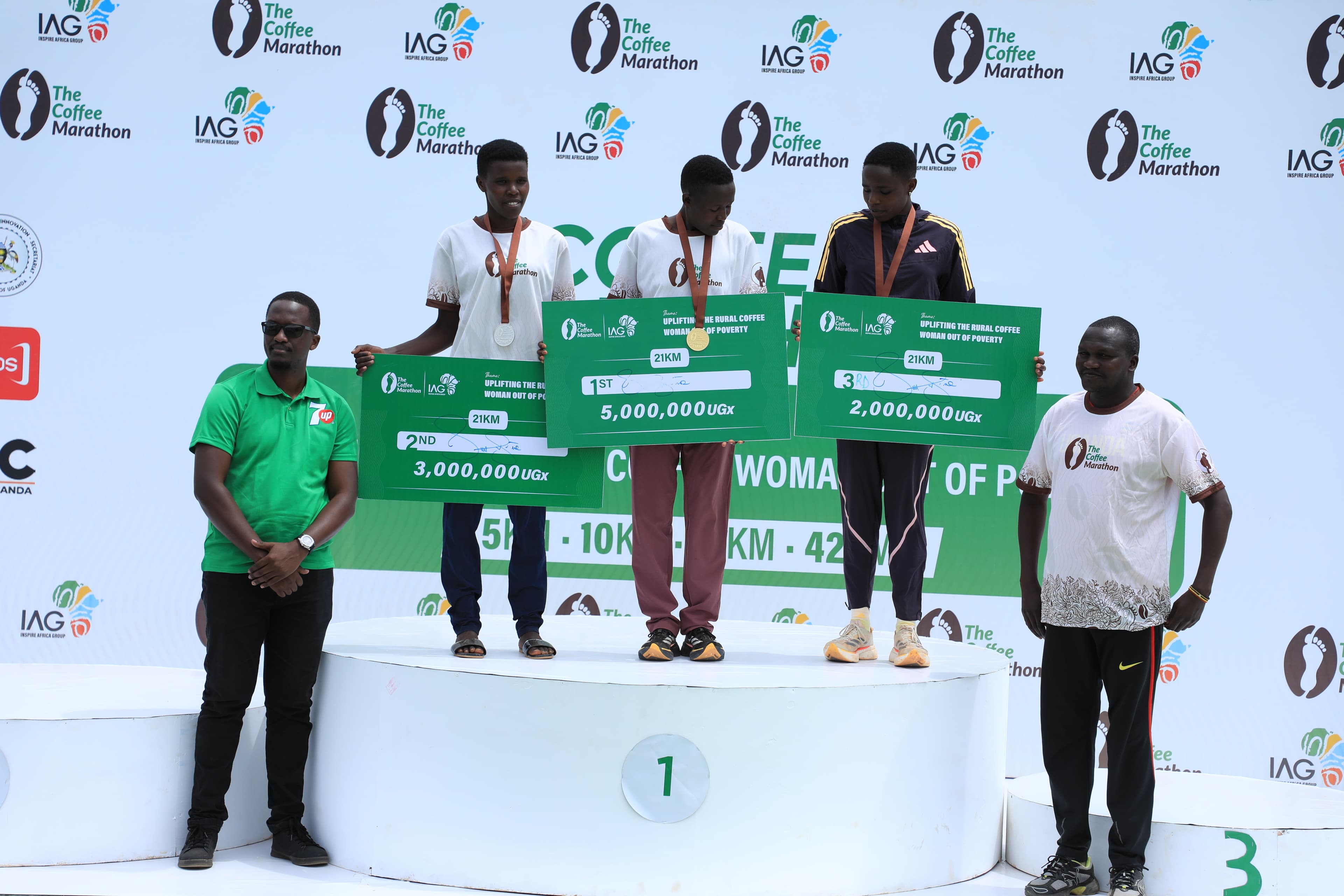 Men's prize giving — Coffee Marathon Uganda 2025