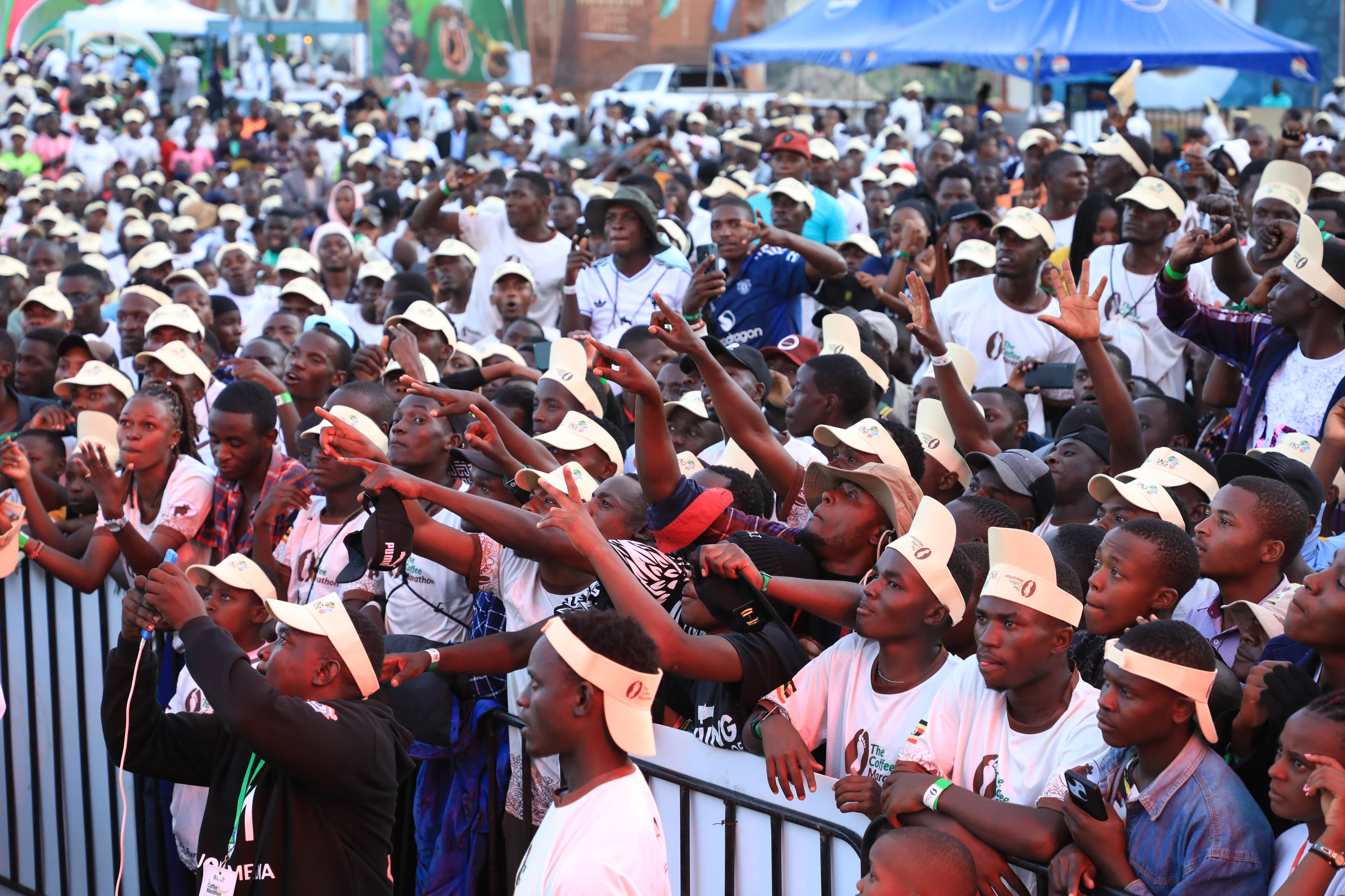 The crowd at the Coffee Marathon concert, Africa Coffee Park
